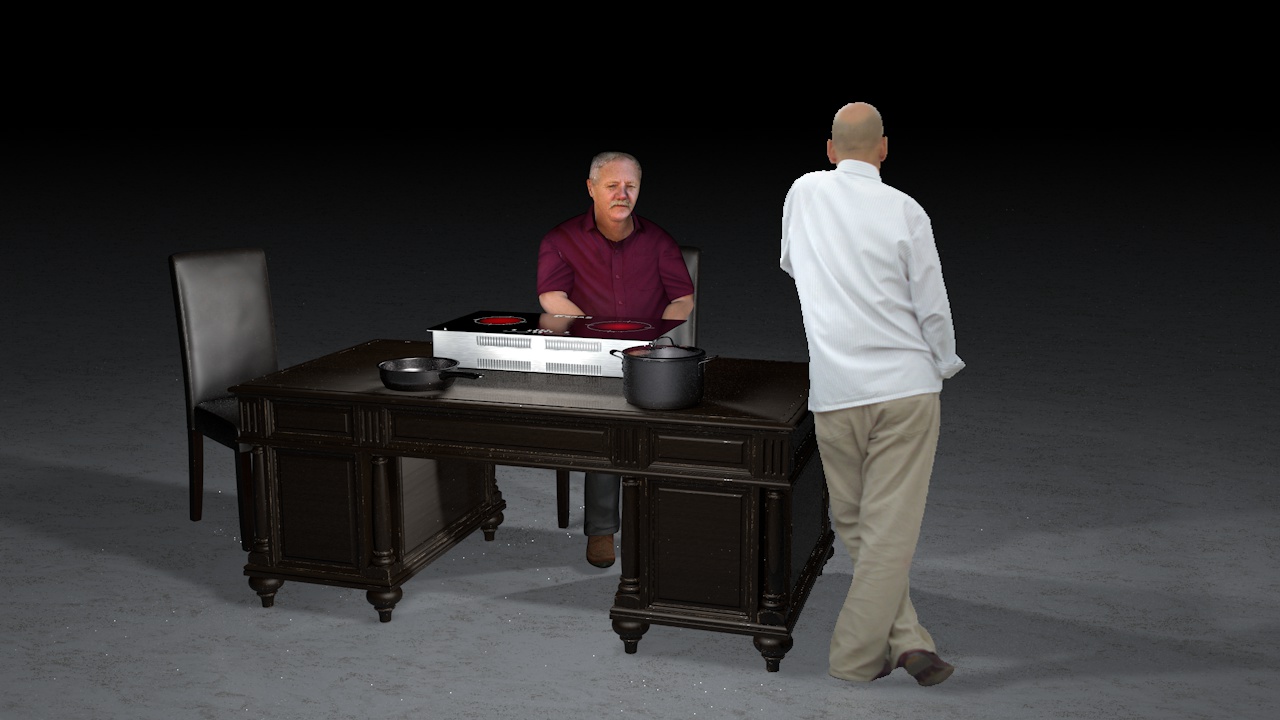 无焰燃气炉厨房